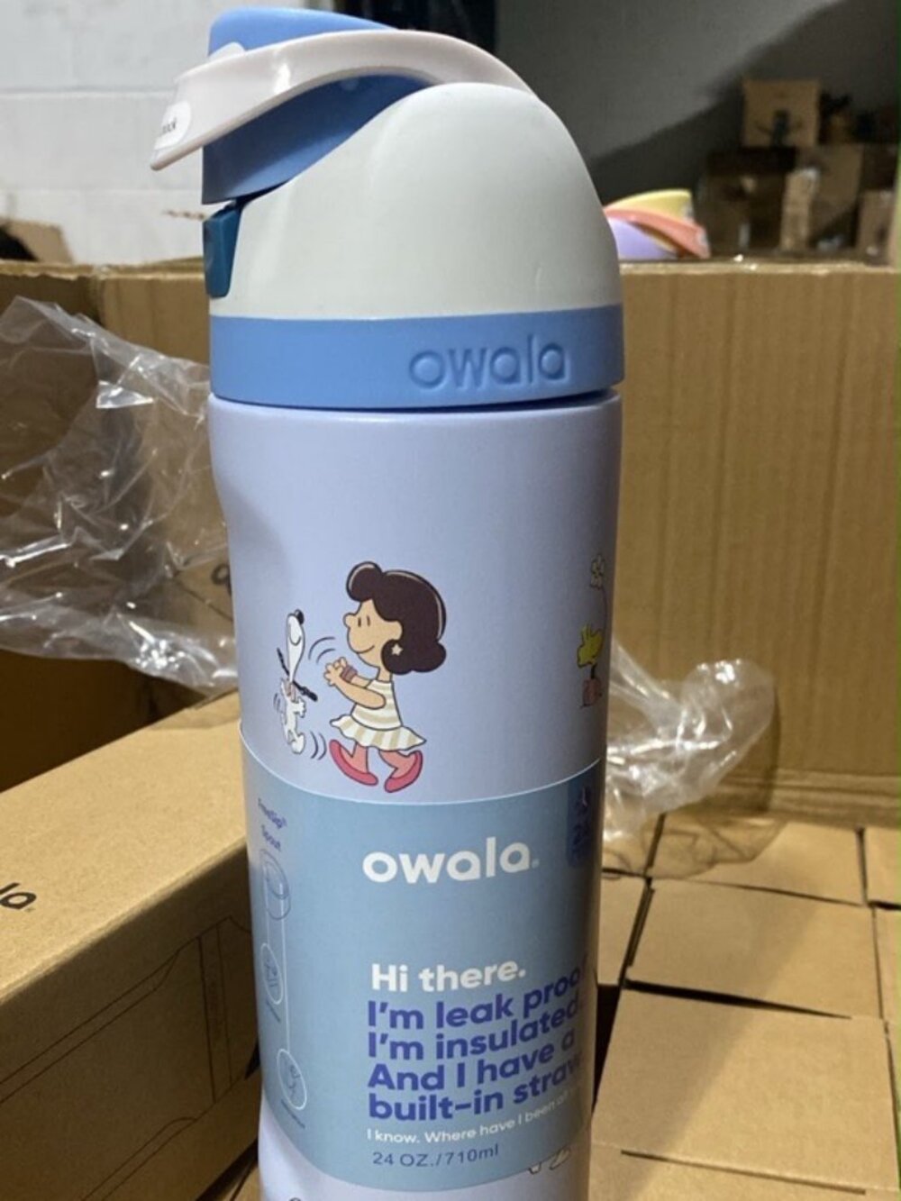 Owala FreeSip Sway Stainless Water Bottle 24 oz Color sky blue